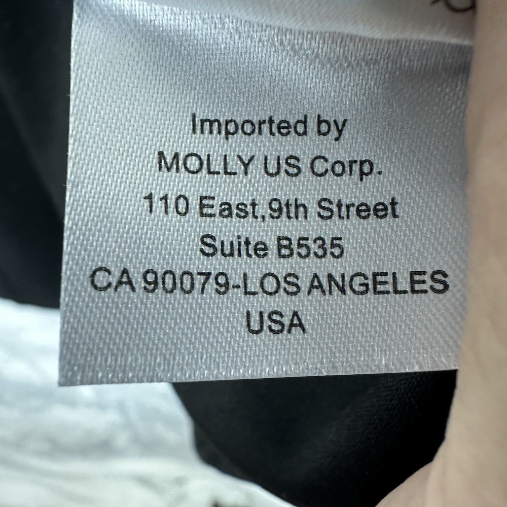 Molly Bracken Black Sleeveless Flare Slight Sparkle Knit Dress‎ M Back Zip - Picture 8 of 16